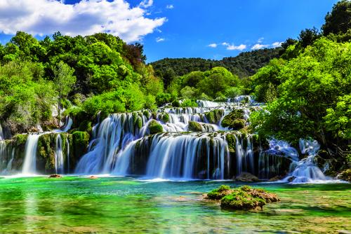0013 sibenik region national park krka waterfalls